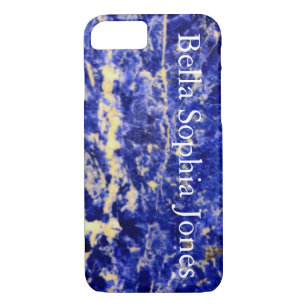 Blue Granite, blue marble, blue stone Case-Mate iPhone Case