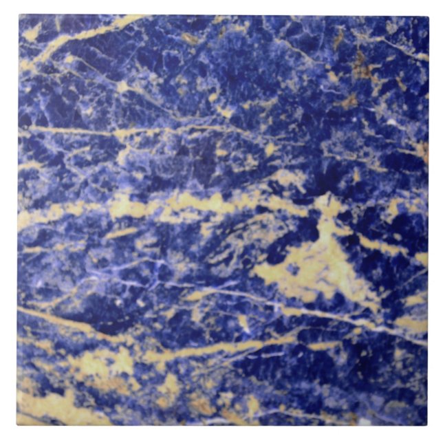 Blue Granite, blue marble, blue stone Ceramic Tile (Front)