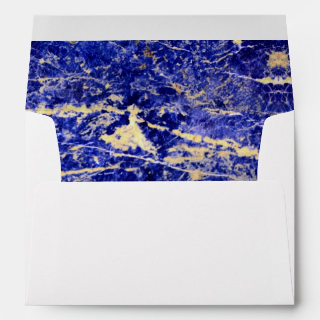 Blue Granite, blue marble, blue stone   Envelope (Back (Bottom))
