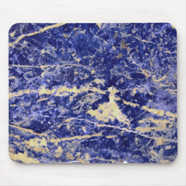 Blue Granite, blue marble, blue stone  Mouse Pad (Front)