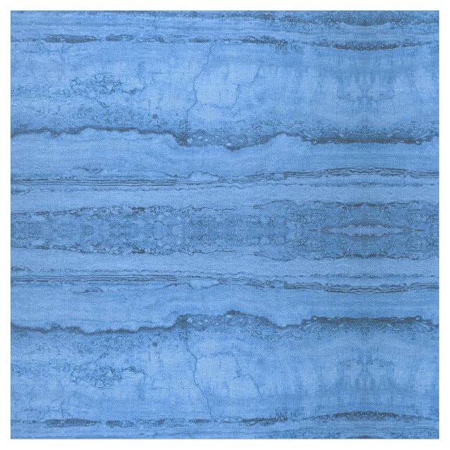 Blue Granite pattern, blue marble, blue stone Fabric (Close Up)