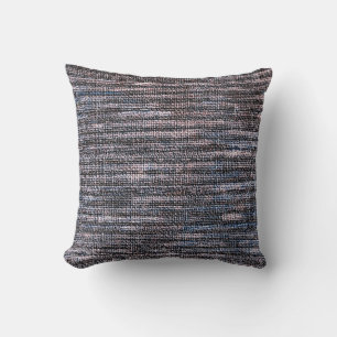 Blue grape faux weave burlap cushion