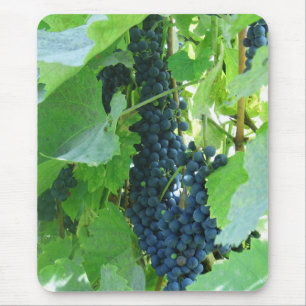 Blue Grapes Mouse Pad