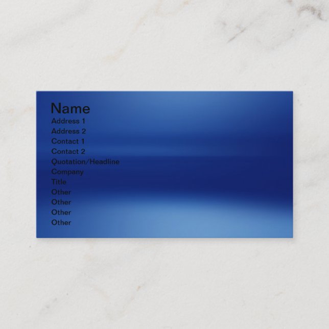 BLUE GRAPHIC DESIGN BUSINESS CARD (Front)