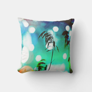 Blue Grass Drama Sparkle Outdoor Pillows