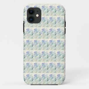 blue grass pattern iPhone 11 case