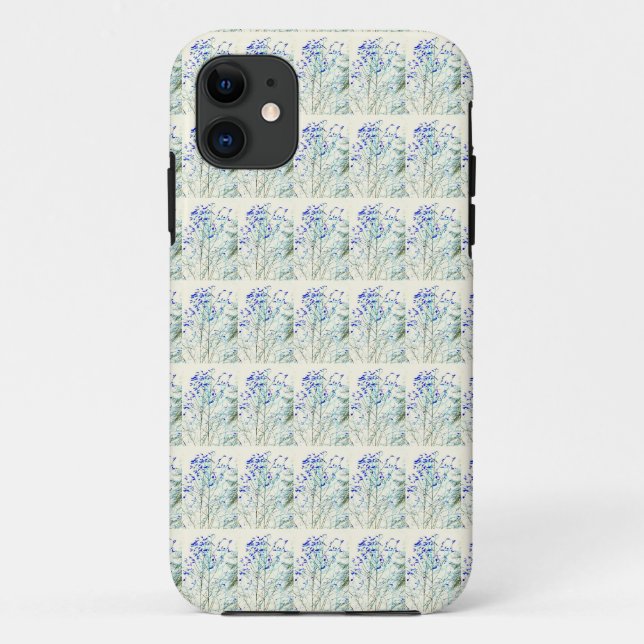 blue grass pattern Case-Mate iPhone case (Back)