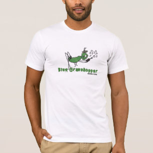 Blue Grasshopper Tee – Quirky & Fun