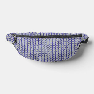 BLUE GRAY KNIT Fanny Pack