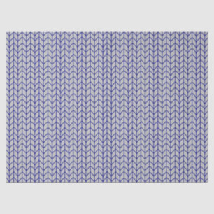 BLUE GRAY KNIT Tissue Paper