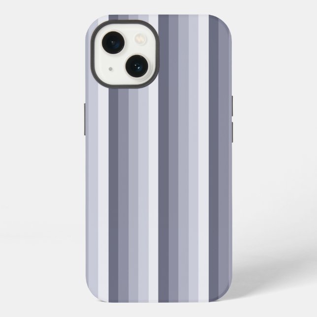 Blue gray shadow stripes Case-Mate iPhone case (Back)