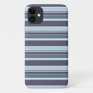 Blue-gray stripes iPhone 11 case