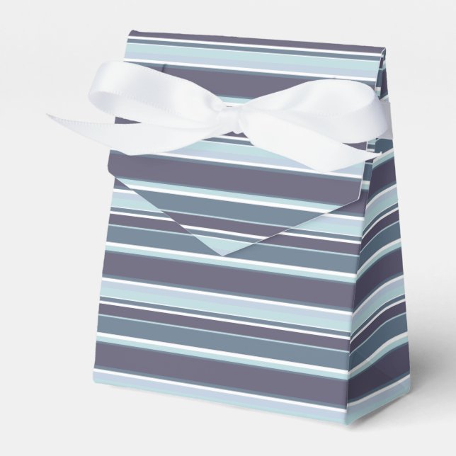 Blue-gray stripes favour box (Front Side)