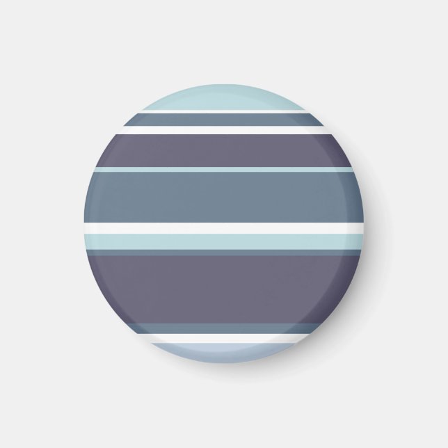 Blue-gray stripes magnet (Front)