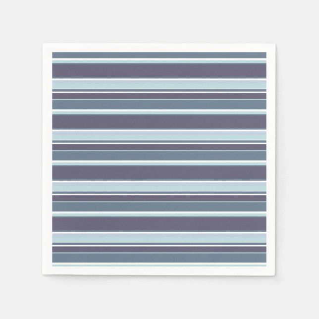 Blue-gray stripes napkin (Front)