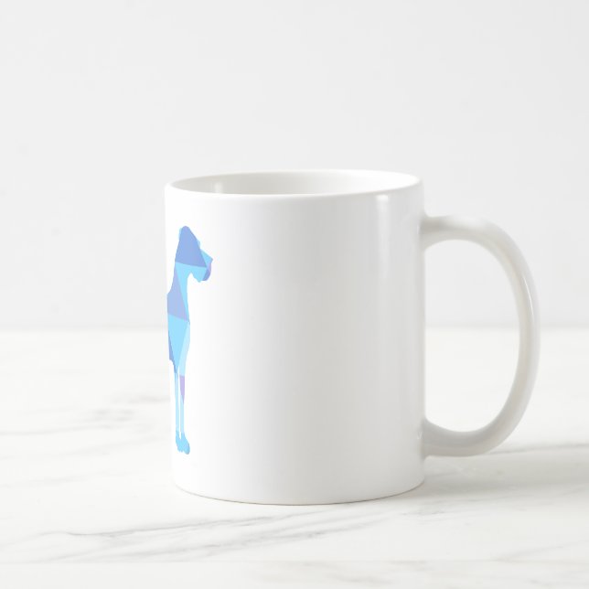 Blue Great Dane Triangulus Coffee Mug (Right)