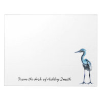 Blue Great Heron/Personalised