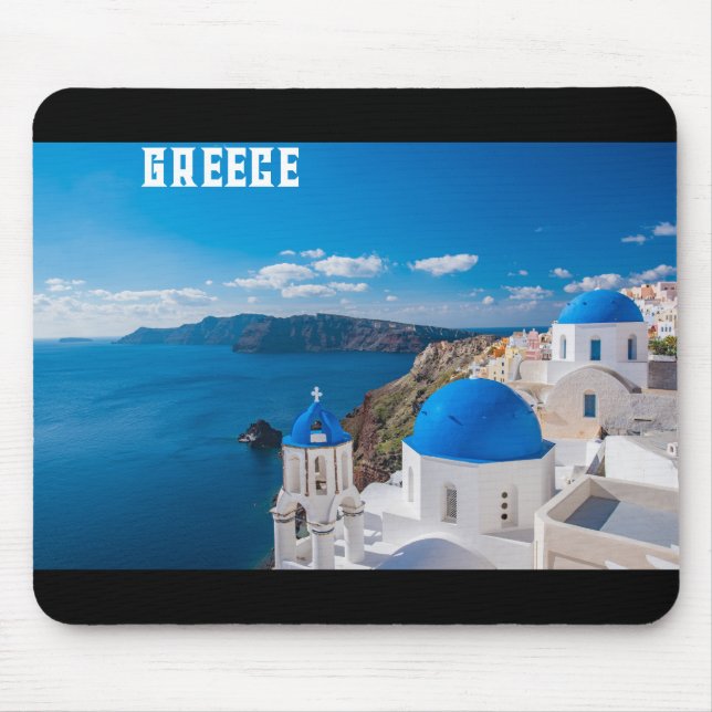 Blue Greece Mouse Pad (Front)