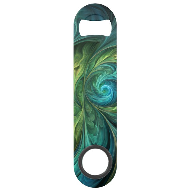 Blue Green AI Fractal Pattern (Front)