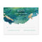 Blue Green and Gold Splatter RSVP