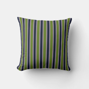 Blue, Green and Purple Stripes Cushion