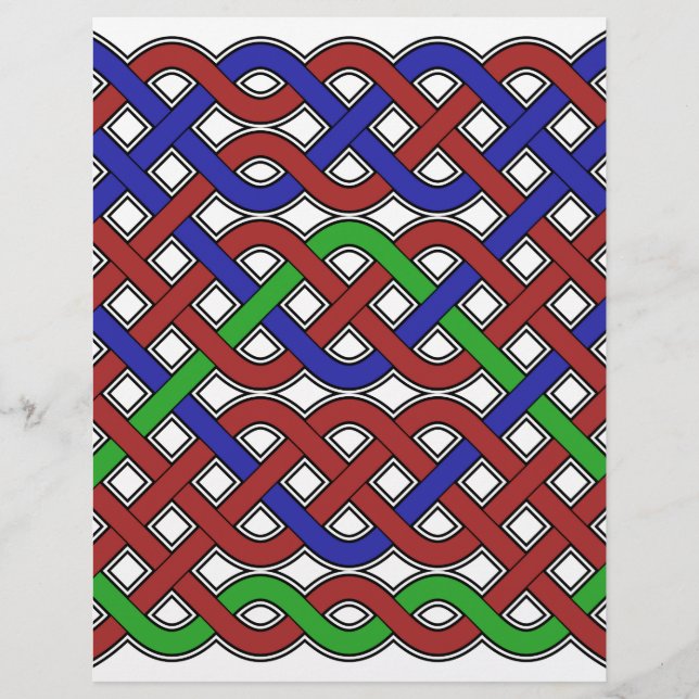 Blue, Green and Red Celtic Knots (Front)