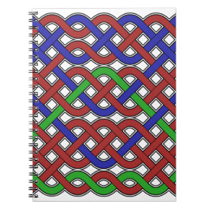 Blue, Green and Red Celtic Knots Notebook