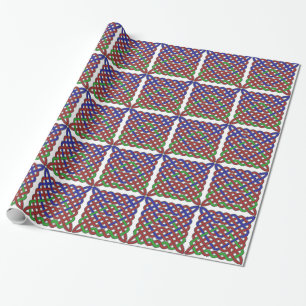 Blue, Green and Red Celtic Knots Wrapping Paper
