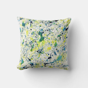 Blue, Green, and Yellow Cushion