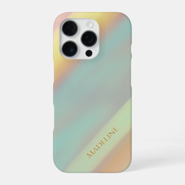 Blue Green Beach Coastal  iPhone Case (Back)