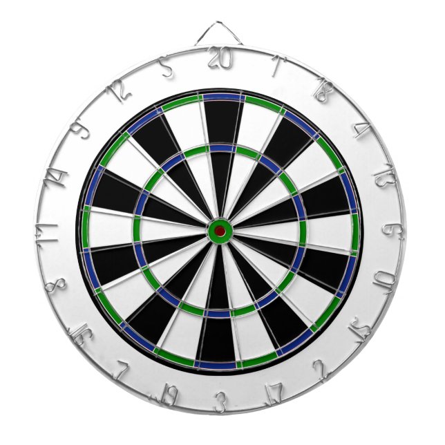 Blue Green Black Dartboard (Front)