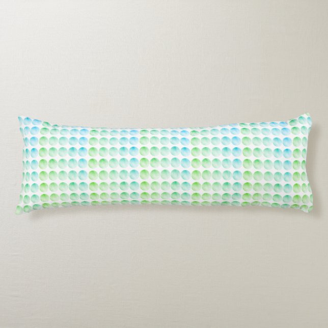 Blue Green Body Pillow (Front)