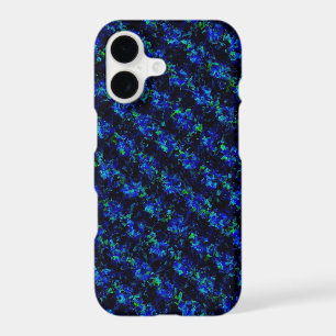 Blue Green Broken Glass Pattern