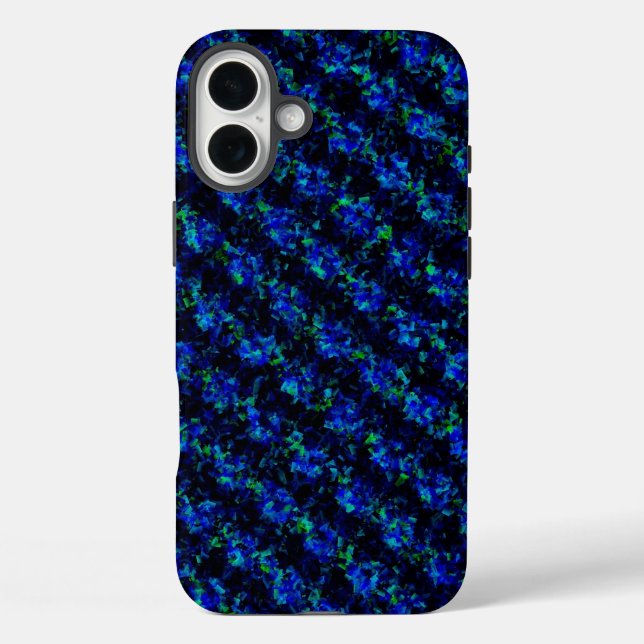 Blue Green Broken Glass Pattern Case-Mate iPhone Case (Back)