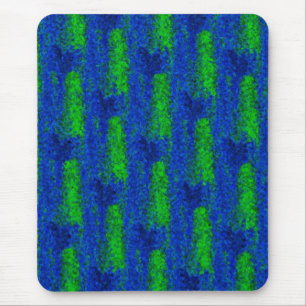 Blue Green Broken Glass Pattern Mouse Pad