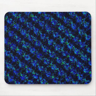 Blue Green Broken Glass Pattern Mouse Pad