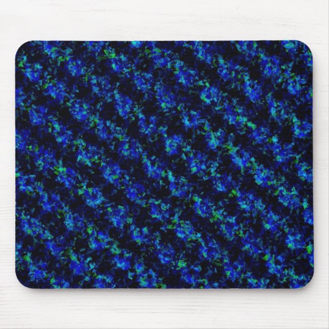 Blue Green Broken Glass Pattern Mouse Pad (Front)
