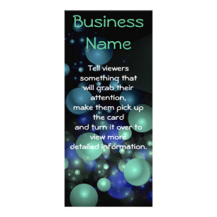 Blue & Green Bubbles Rack Card