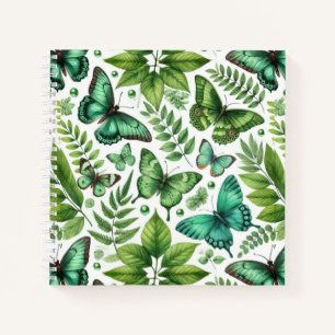 Blue-Green Butterflies Notebook