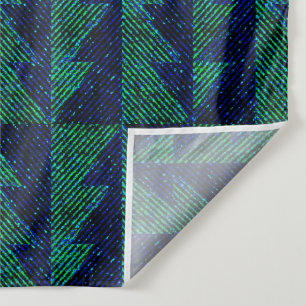 Blue, green Christmas trees. Tapestry