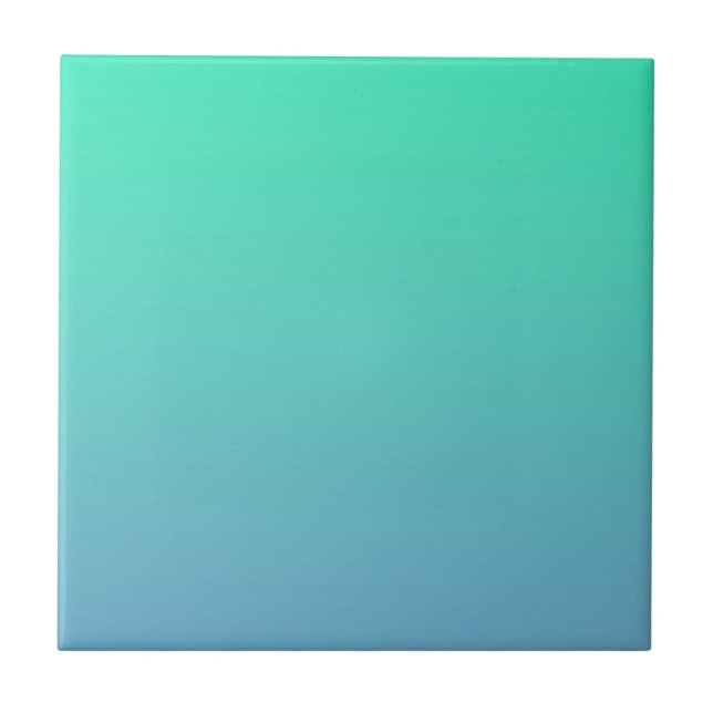 Blue Green Colour Ceramic Tile (Front)