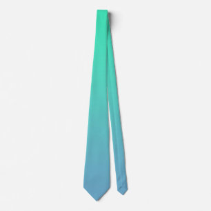Blue Green Colour Tie