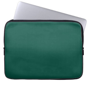 Blue-green (colour wheel) Deep Sea Green Laptop Sleeve