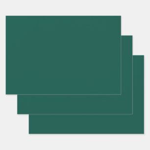 Blue-green (colour wheel) Deep Sea Green  Wrapping Paper Sheet