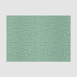 Blue-green crackle paint tissue paper