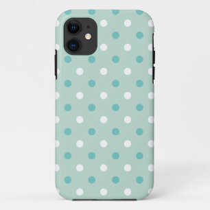 Blue Green Dots iPhone 11 Case