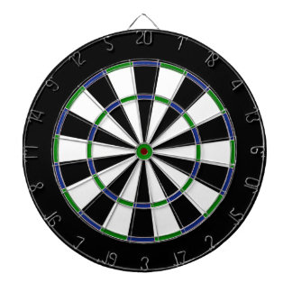Blue Green Double-Black Dartboard