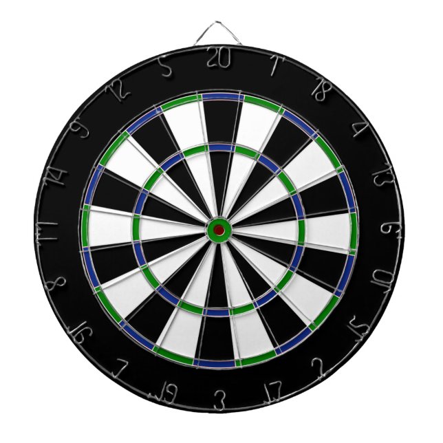 Blue Green Double-Black Dartboard (Front)