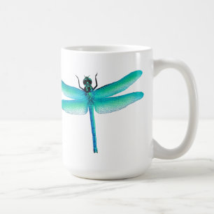 Blue Green Dragonfly Mug