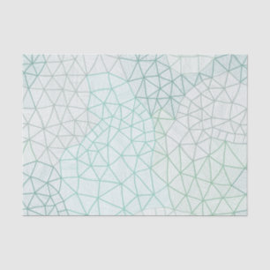 Blue Green Geometric Print Tissue Paper